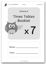 Times Tables Scheme A Booklet Free Download for the 7 Times Table