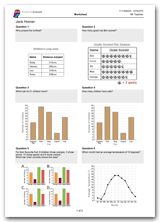 Key Stage 2, Year 4 Maths Statistics Worksheet Download