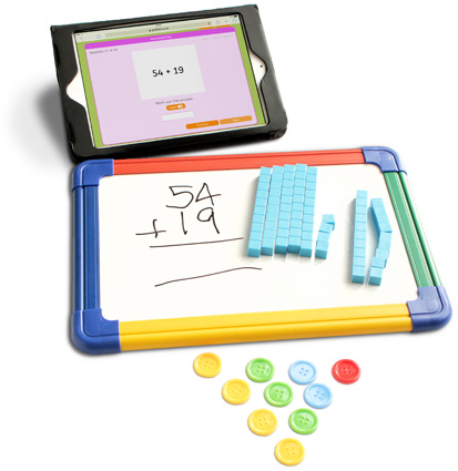 Concrete objects to help solve maths problems